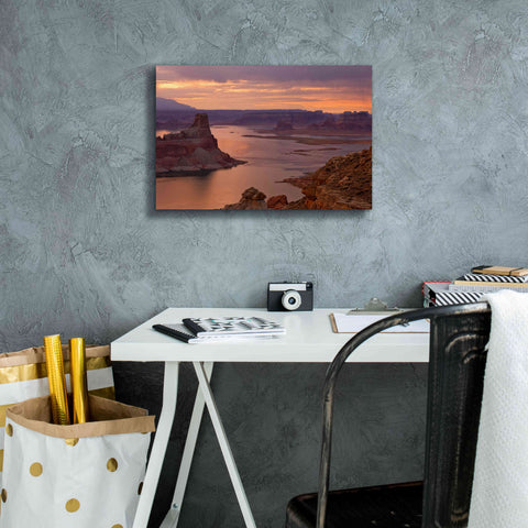 Image of 'Alstrom Point Sunrise' by Mike Jones, Giclee Canvas Wall Art,18 x 12