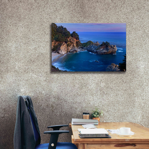 Image of 'Big Sur McWay Falls' by Mike Jones, Giclee Canvas Wall Art,40 x 26