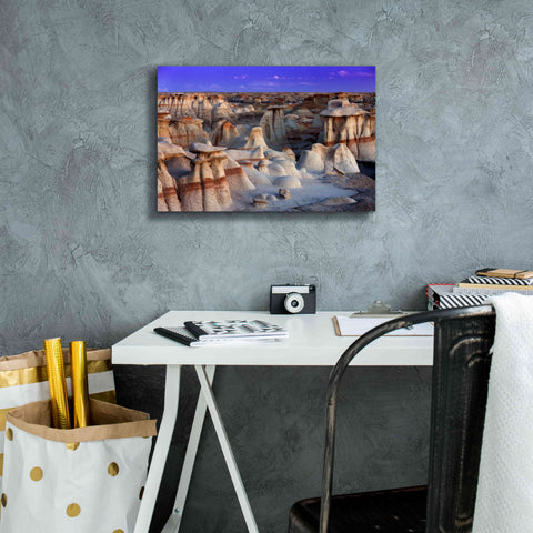 Image of 'Bisti Badlands' by Mike Jones, Giclee Canvas Wall Art,18 x 12