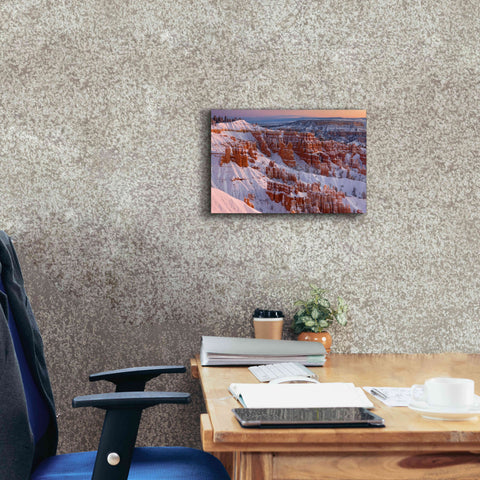 Image of 'Bryce Sunrise At Sunriset' by Mike Jones, Giclee Canvas Wall Art,18 x 12