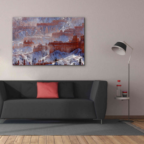 Image of 'Bryce Telephoto Snow' by Mike Jones, Giclee Canvas Wall Art,60 x 40