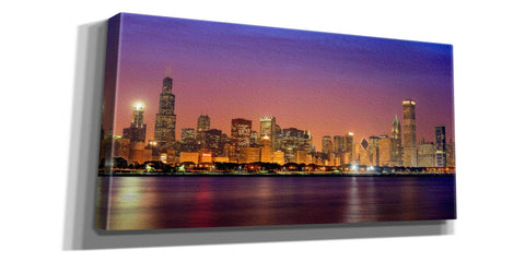 Image of 'Chicago Dusk full skyline' by Mike Jones, Giclee Canvas Wall Art