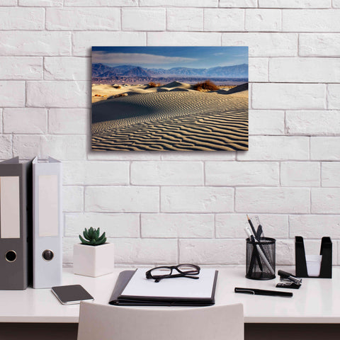 Image of 'Death Valley Mesquite Dunes' by Mike Jones, Giclee Canvas Wall Art,18 x 12