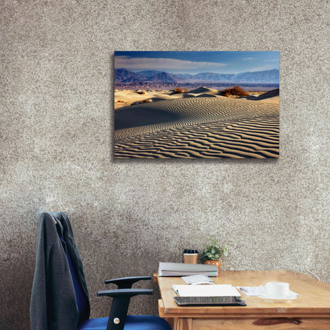 Image of 'Death Valley Mesquite Dunes' by Mike Jones, Giclee Canvas Wall Art,40 x 26