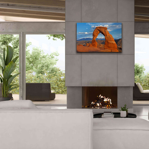 Image of 'Delicate Arch Sunset' by Mike Jones, Giclee Canvas Wall Art,40 x 26