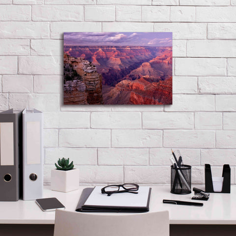 Image of 'Grand Canyon near Mather Point' by Mike Jones, Giclee Canvas Wall Art,18 x 12