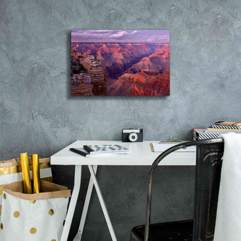 Image of 'Grand Canyon near Mather Point' by Mike Jones, Giclee Canvas Wall Art,18 x 12