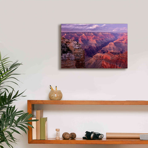 Image of 'Grand Canyon near Mather Point' by Mike Jones, Giclee Canvas Wall Art,18 x 12
