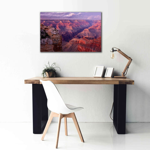 Image of 'Grand Canyon near Mather Point' by Mike Jones, Giclee Canvas Wall Art,40 x 26