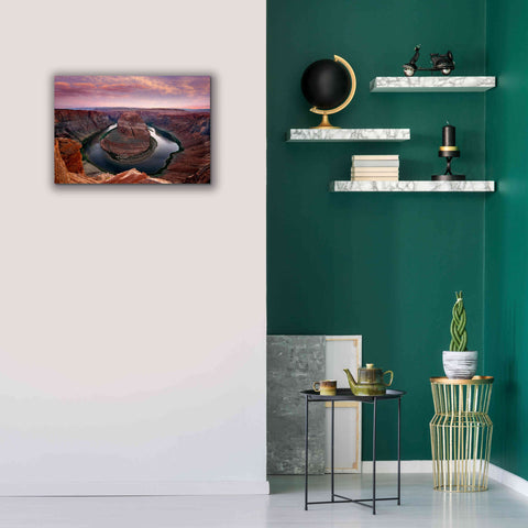 Image of 'Horseshoe Bend Dusk' by Mike Jones, Giclee Canvas Wall Art,26 x 18