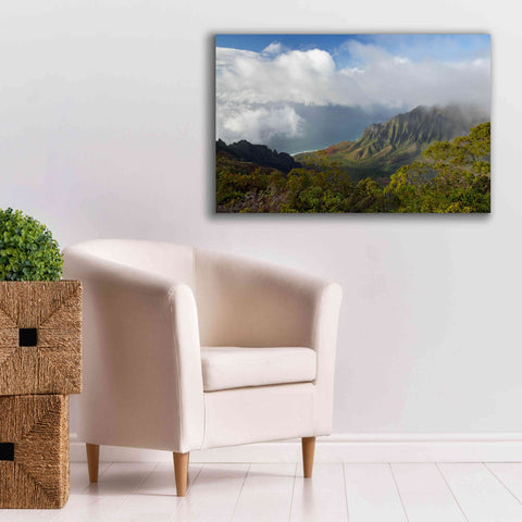 Image of 'Kauai Kalalou Canyon' by Mike Jones, Giclee Canvas Wall Art,40 x 26