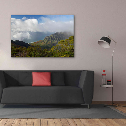 Image of 'Kauai Kalalou Canyon' by Mike Jones, Giclee Canvas Wall Art,60 x 40
