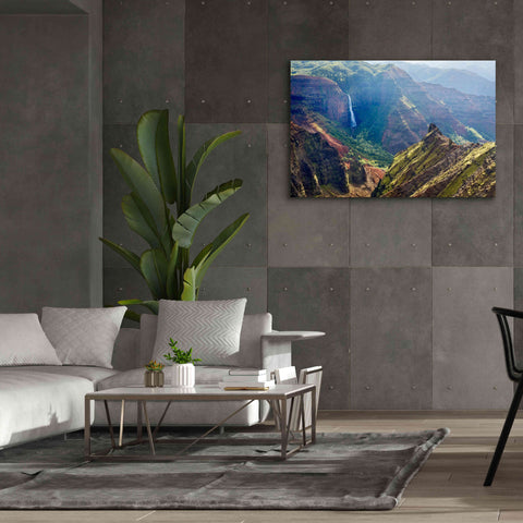 Image of 'Kauai Waimea Canyon Waipoo Falls' by Mike Jones, Giclee Canvas Wall Art,60 x 40