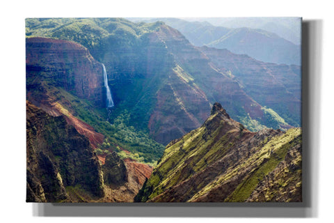 Image of 'Kauai Waimea Canyon Waipoo Falls' by Mike Jones, Giclee Canvas Wall Art