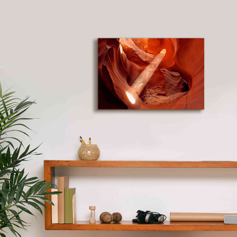 Image of 'Lower Antelope Light Beam' by Mike Jones, Giclee Canvas Wall Art,18 x 12