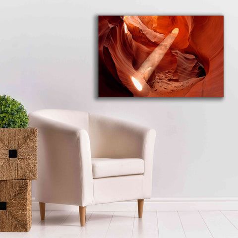 Image of 'Lower Antelope Light Beam' by Mike Jones, Giclee Canvas Wall Art,40 x 26