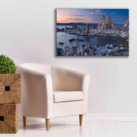Image of 'Mono Lake South Tufa Dusk' by Mike Jones, Giclee Canvas Wall Art,40 x 26