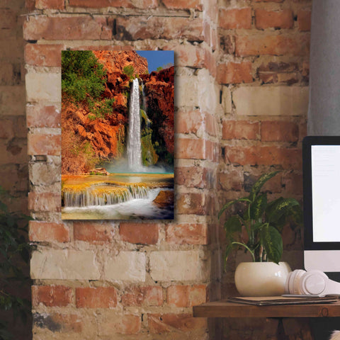 Image of 'Mooney Falls' by Mike Jones, Giclee Canvas Wall Art,12 x 18