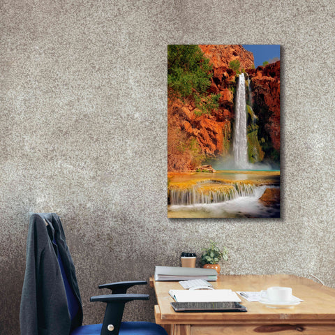 Image of 'Mooney Falls' by Mike Jones, Giclee Canvas Wall Art,26 x 40