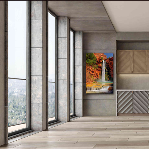 Image of 'Mooney Falls' by Mike Jones, Giclee Canvas Wall Art,40 x 60