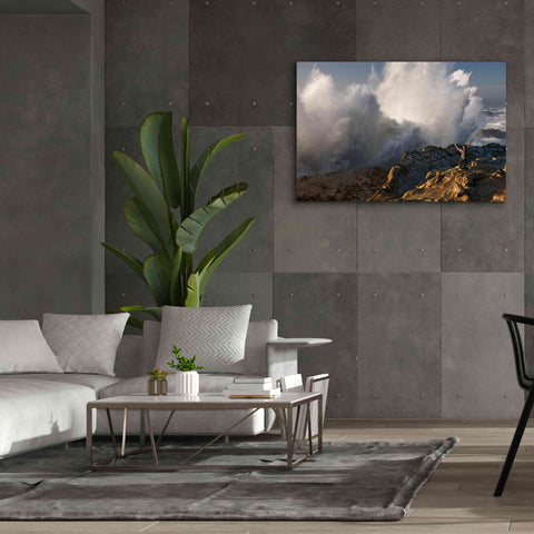 Image of 'Oregon Shore Acres Guy Huge Wave ' by Mike Jones, Giclee Canvas Wall Art,60 x 40