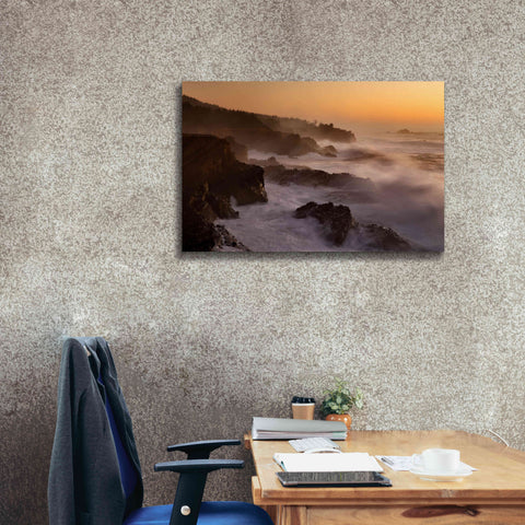 Image of 'Oregon Shore Acres SP Dusk' by Mike Jones, Giclee Canvas Wall Art,40 x 26