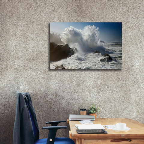 Image of 'Oregon Shore Acres SP Wave' by Mike Jones, Giclee Canvas Wall Art,40 x 26