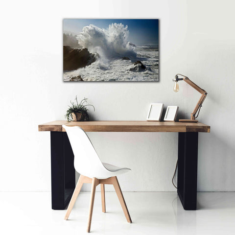 Image of 'Oregon Shore Acres SP Wave' by Mike Jones, Giclee Canvas Wall Art,40 x 26