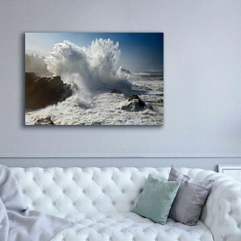 Image of 'Oregon Shore Acres SP Wave' by Mike Jones, Giclee Canvas Wall Art,60 x 40