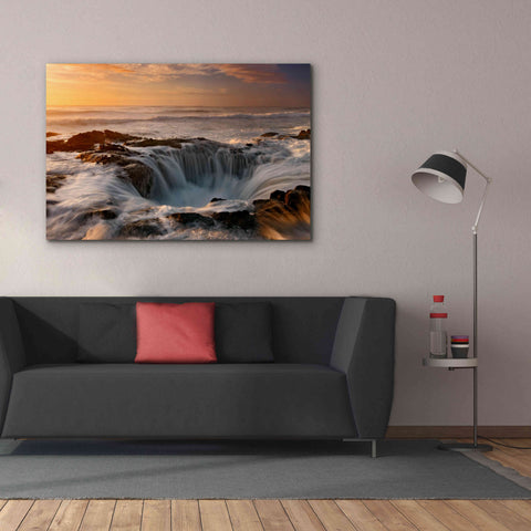 Image of 'Oregon Thor's Well' by Mike Jones, Giclee Canvas Wall Art,60 x 40
