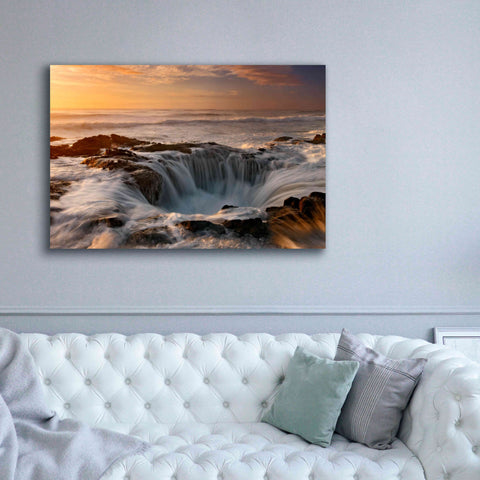Image of 'Oregon Thor's Well' by Mike Jones, Giclee Canvas Wall Art,60 x 40