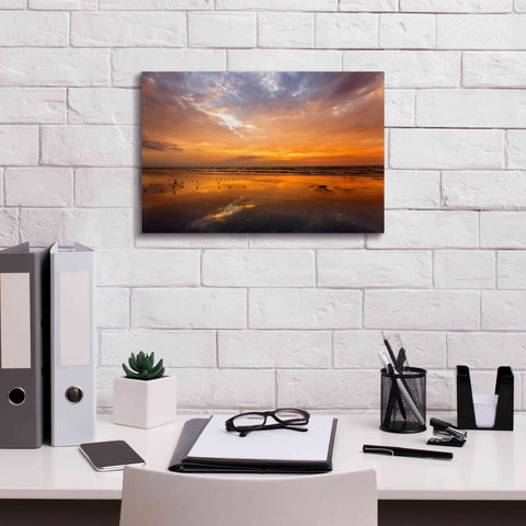 Image of 'Port Aransas Campground Sunrise' by Mike Jones, Giclee Canvas Wall Art,18 x 12