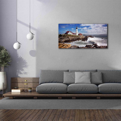Image of 'Portland Head Light' by Mike Jones, Giclee Canvas Wall Art,60 x 30