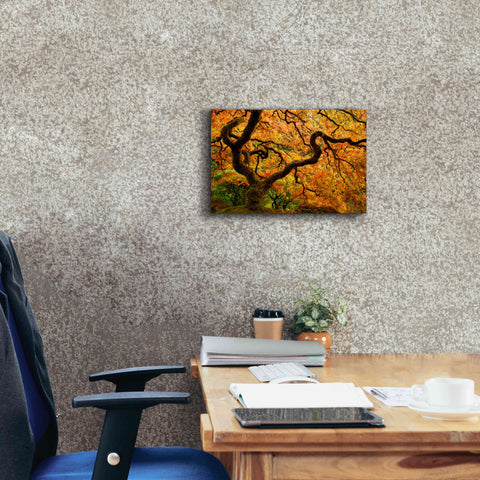 Image of 'Portland Japanese Garden' by Mike Jones, Giclee Canvas Wall Art,18 x 12