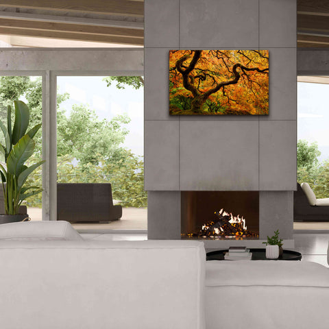 Image of 'Portland Japanese Garden' by Mike Jones, Giclee Canvas Wall Art,40 x 26