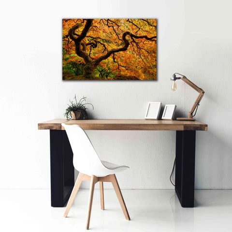 Image of 'Portland Japanese Garden' by Mike Jones, Giclee Canvas Wall Art,40 x 26