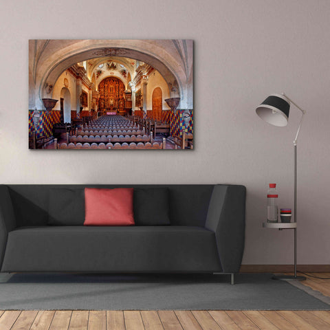 Image of 'San Xavier from front door' by Mike Jones, Giclee Canvas Wall Art,60 x 40