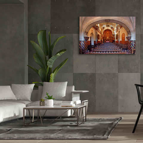 Image of 'San Xavier from front door' by Mike Jones, Giclee Canvas Wall Art,60 x 40