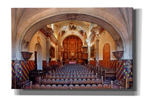 Image of 'San Xavier from front door' by Mike Jones, Giclee Canvas Wall Art