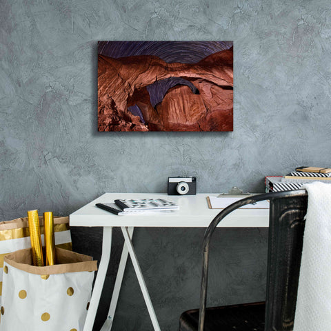 Image of 'Star Trails Diminishing' by Mike Jones, Giclee Canvas Wall Art,18 x 12