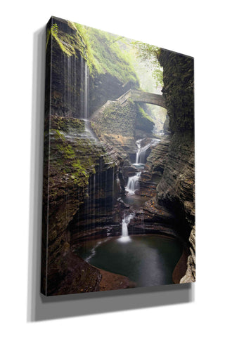 Image of 'Watkins Glen Rainbow Bridge' by Mike Jones, Giclee Canvas Wall Art