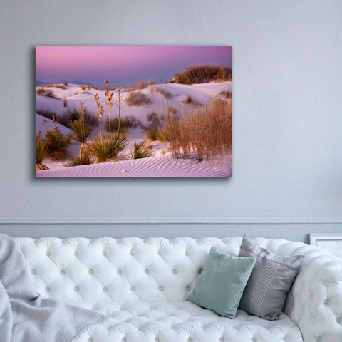 Image of 'White Sands Dusk' by Mike Jones, Giclee Canvas Wall Art,60 x 40