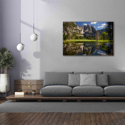 Image of 'Yosemite Falls Reflection' by Mike Jones, Giclee Canvas Wall Art,60 x 40