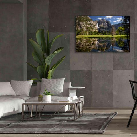 Image of 'Yosemite Falls Reflection' by Mike Jones, Giclee Canvas Wall Art,60 x 40