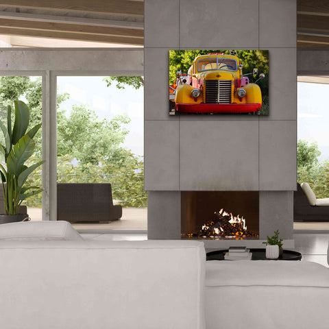 Image of 'Gold King Mine Yellow Truck' by Mike Jones, Giclee Canvas Wall Art,40 x 26