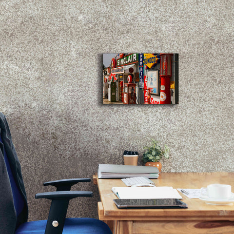 Image of 'Route 66 Cuba Missouri' by Mike Jones, Giclee Canvas Wall Art,18 x 12