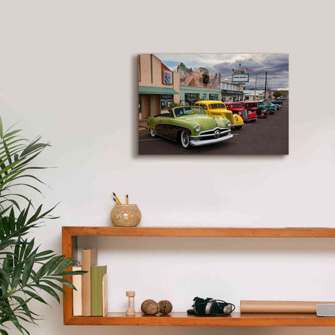 Image of 'Route 66 Fun Run Kingman' by Mike Jones, Giclee Canvas Wall Art,18 x 12