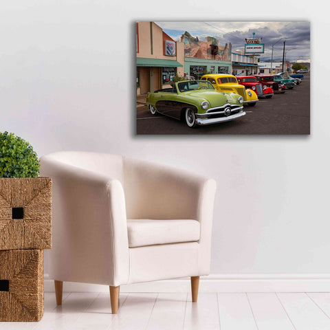Image of 'Route 66 Fun Run Kingman' by Mike Jones, Giclee Canvas Wall Art,40 x 26
