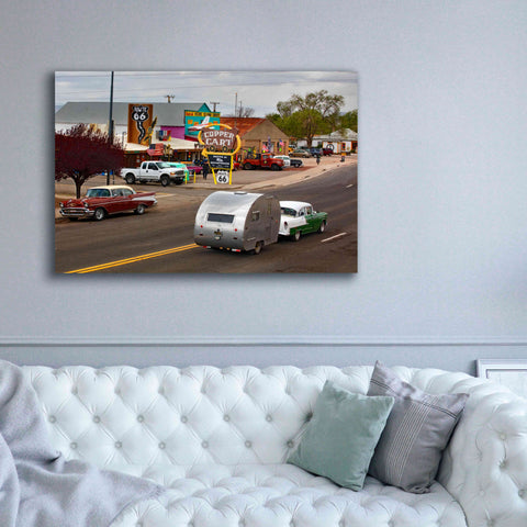 Image of 'Route 66 Fun Run Motoporium' by Mike Jones, Giclee Canvas Wall Art,60 x 40