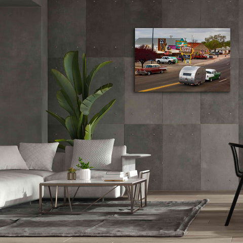 Image of 'Route 66 Fun Run Motoporium' by Mike Jones, Giclee Canvas Wall Art,60 x 40